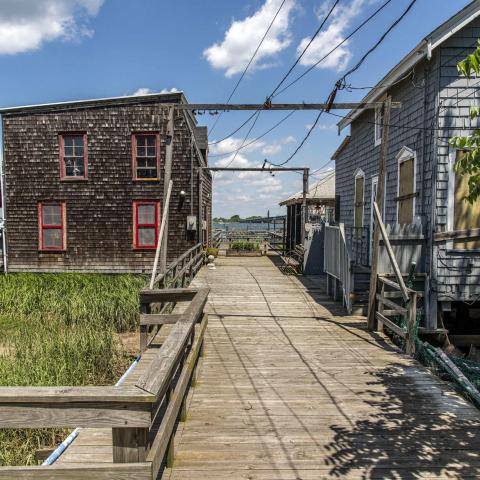 distressed, funky, bohemian, deck, water, beach, dock, colorful, 
