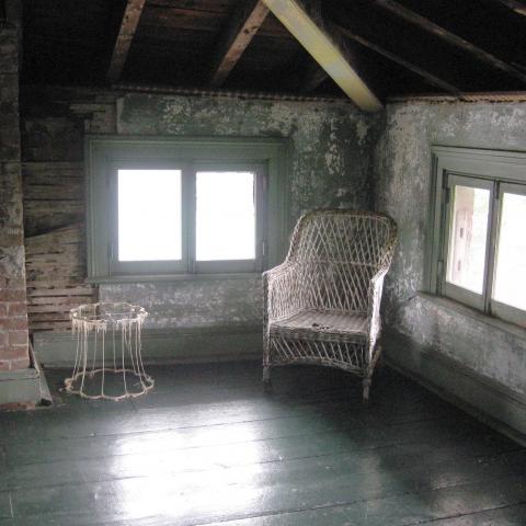 mansion, colorful, distressed, bohemian, funky, empty room, 