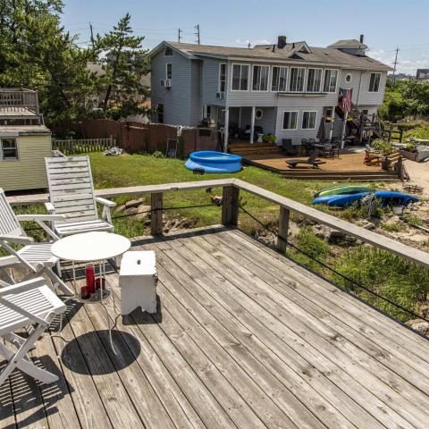 distressed, funky, bohemian, deck, water, beach, dock, colorful, 