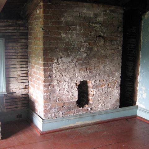 mansion, colorful, distressed, bohemian, funky, empty room, 