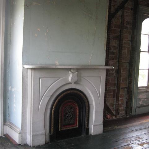 mansion, colorful, distressed, bohemian, funky, empty room, 