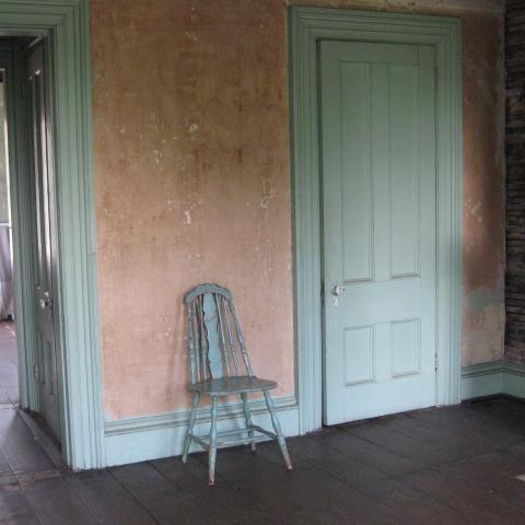 mansion, colorful, distressed, bohemian, funky, empty room, 