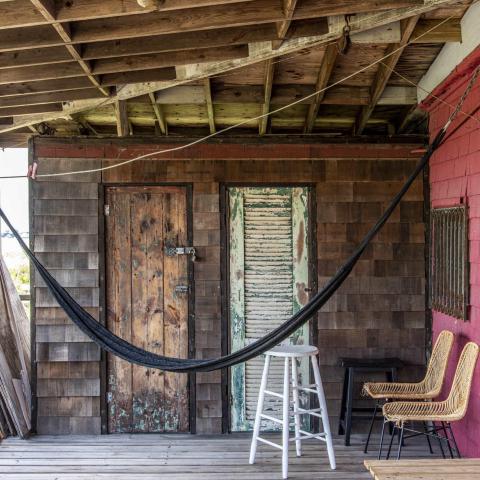 distressed, funky, bohemian, deck, water, beach, dock, colorful, 