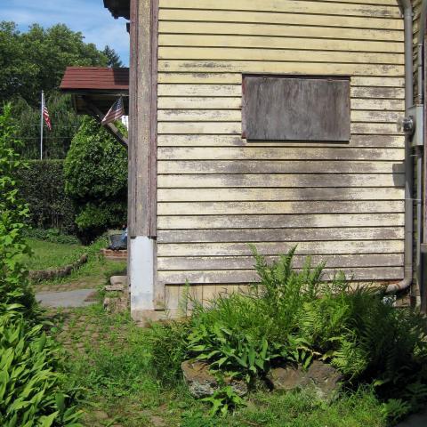 mansion, colorful, distressed, bohemian, funky, empty room, 
