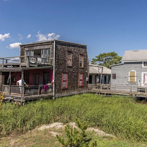 distressed, funky, bohemian, deck, water, beach, dock, colorful, 