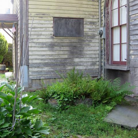 mansion, colorful, distressed, bohemian, funky, empty room, 
