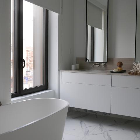 apartment, modern, terrace, city view, 