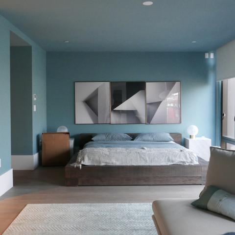 apartment, modern, terrace, city view, 