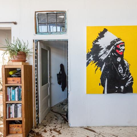 bohemian, funky, eclectic, rooftop, 