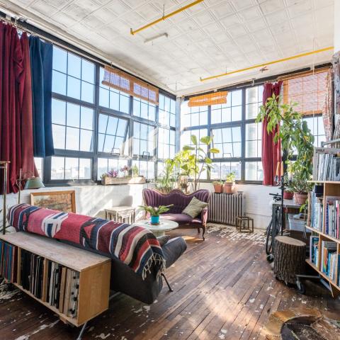 bohemian, funky, eclectic, rooftop, 