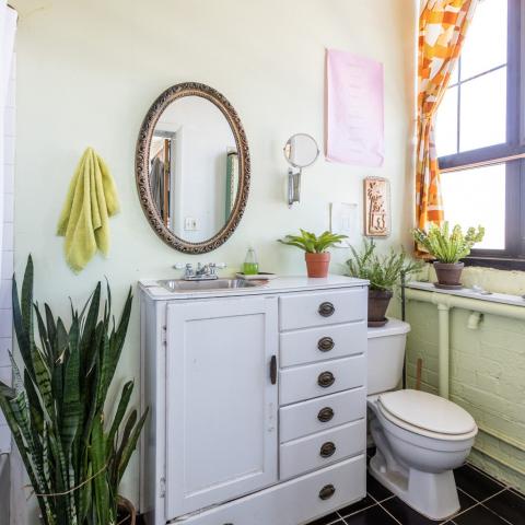 bohemian, funky, eclectic, rooftop, 