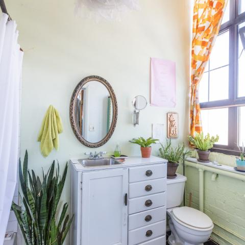 bohemian, funky, eclectic, rooftop, 