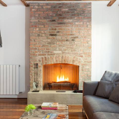 townhouse, traditional, light, airy, fireplace, garden, 