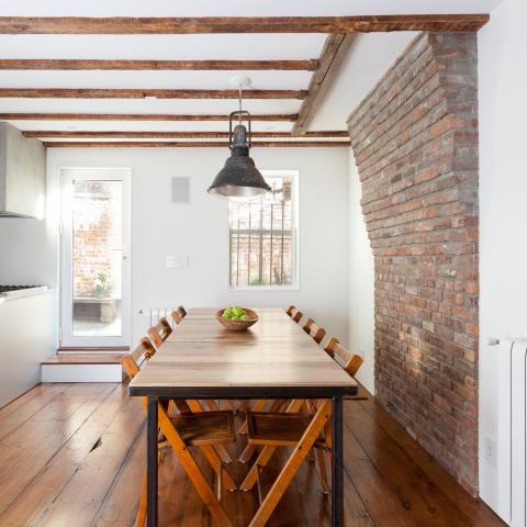 townhouse, traditional, light, airy, fireplace, garden, 