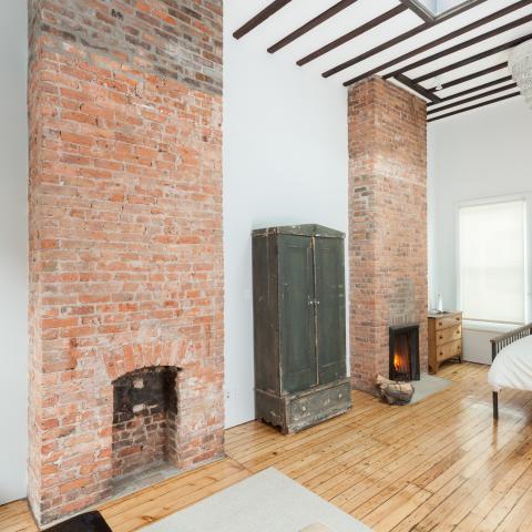 townhouse, traditional, light, airy, fireplace, garden, 