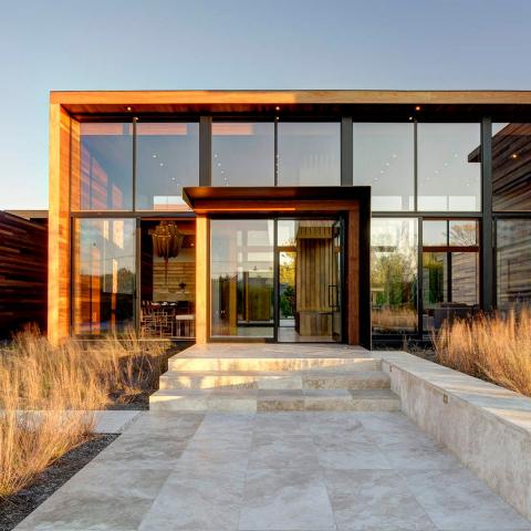modern, Hamptons, upscale, pool, fireplace, wood, light, patio, bedroom, bathroom, 