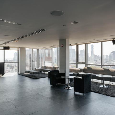 contemporary, upscale, glass, apartment, loft, staircase, rooftop, city view, 