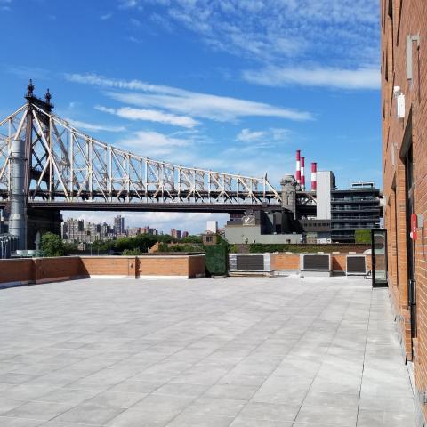 terrace, city view, rooftop, view, empty room, 