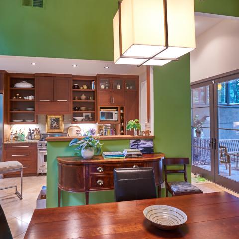 suburban, contemporary, garden, stone, Asheville, 