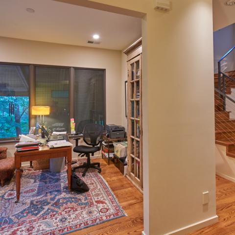 suburban, contemporary, garden, stone, Asheville, 