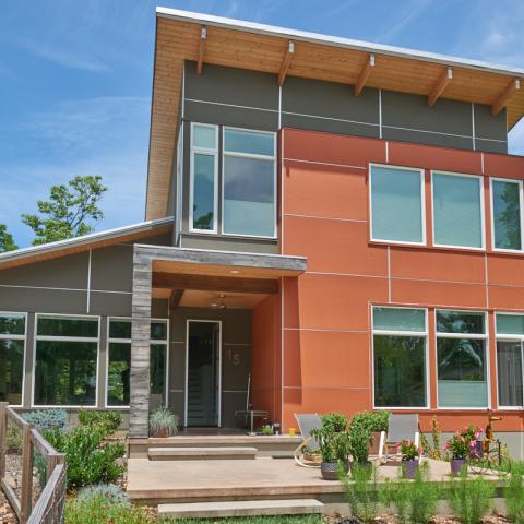 modern, contemporary, Asheville, fireplace, kitchen, 