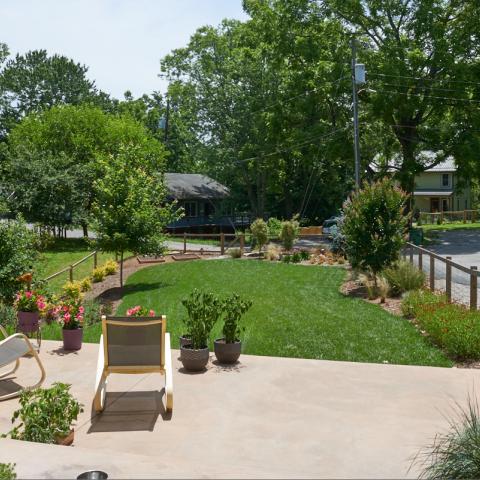 modern, contemporary, Asheville, fireplace, kitchen, 