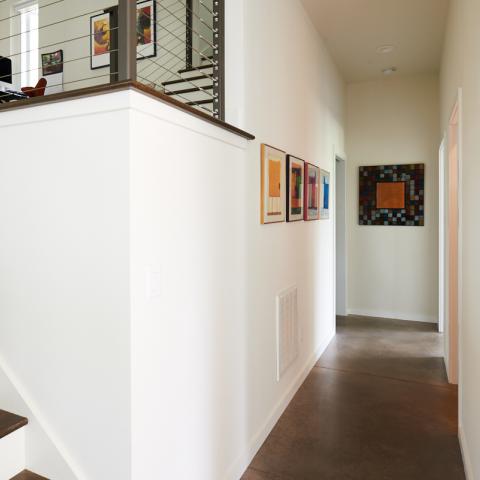 modern, contemporary, Asheville, fireplace, kitchen, 