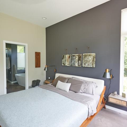 modern, contemporary, Asheville, fireplace, kitchen, 