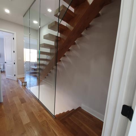 townhouse, contemporary, kitchen, light, airy, deck, staircase, bathroom, terrace, bedroom, 