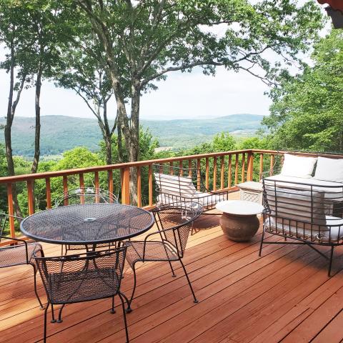 rural, contemporary, kitchen, bathroom, deck, view, 