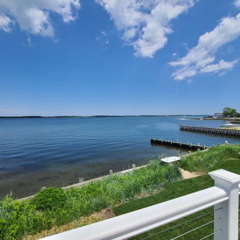 Hamptons, beach, water, white, light, deck, 