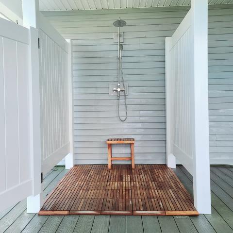 Hamptons, beach, water, white, light, deck, 