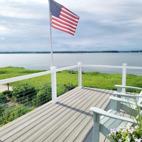 Hamptons, beach, water, white, light, deck, 