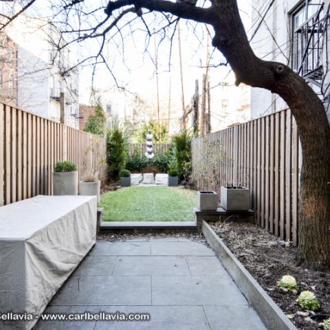 brownstone, bathroom, staircase, fireplace, contemporary, 