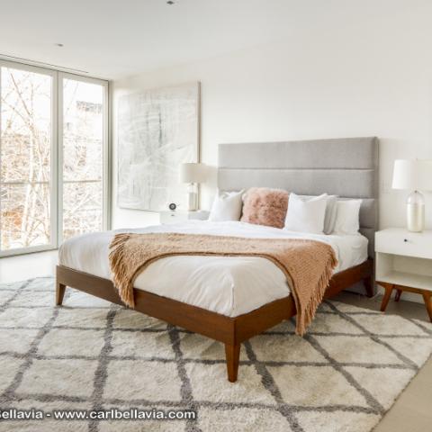 townhouse, contemporary, modern, light, white, glass, bathroom, kitchen, 