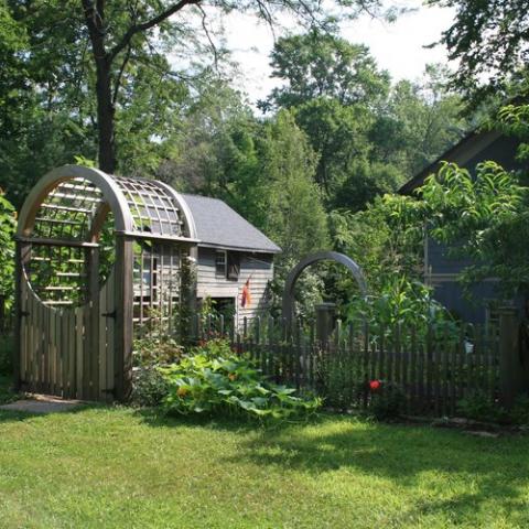 suburban, pool, garden, 