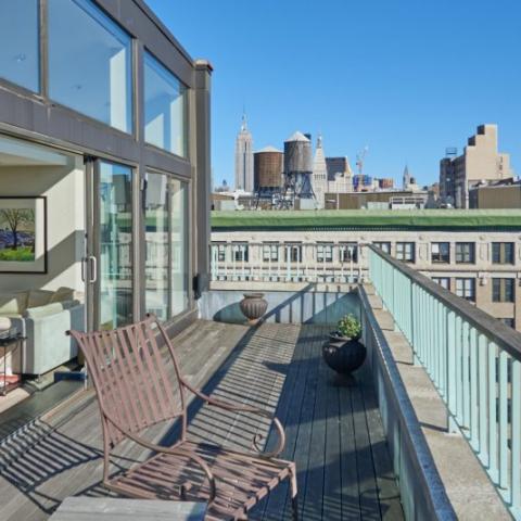 apartment, contemporary, rooftop, deck, 