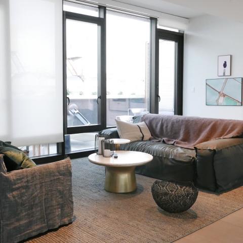 apartment, modern, terrace, city view, 