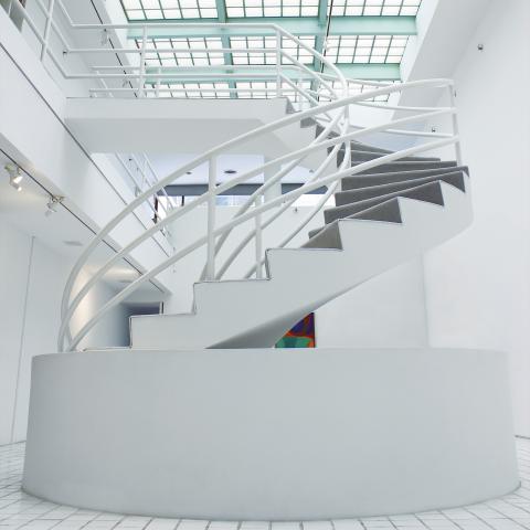 modern, white, glass, staircase, office, school, conference, kitchen, 