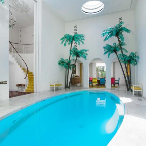 mansion, modern, colorful, beach, water, garden, kitchen, bathroom, pool, 