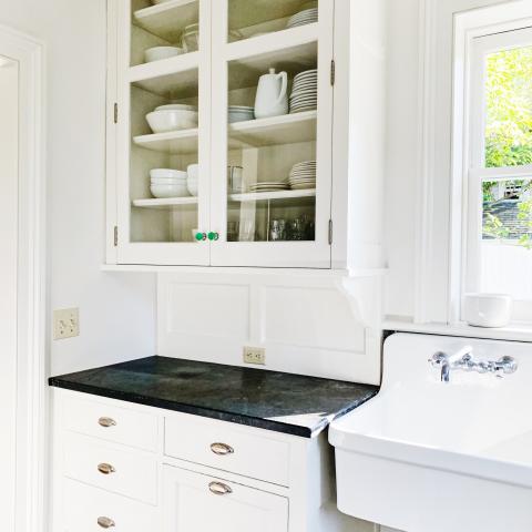 suburban, white, light, airy, traditional, contemporary, porch, 