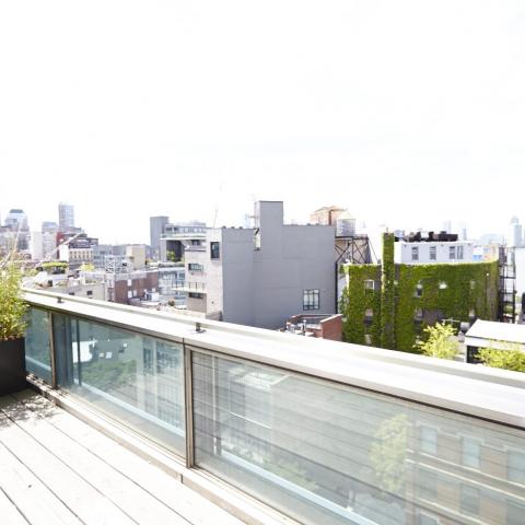modern, light, glass, penthouse, 