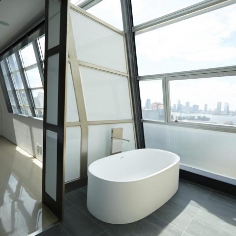 modern, contemporary, upscale, glass, light, penthouse, 