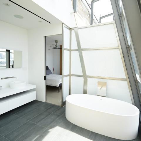 modern, contemporary, upscale, glass, light, penthouse, 