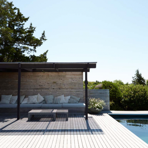 Hamptons, rustic, deck, pool, water, 