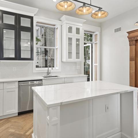 townhouse, contemporary, light, kitchen, 