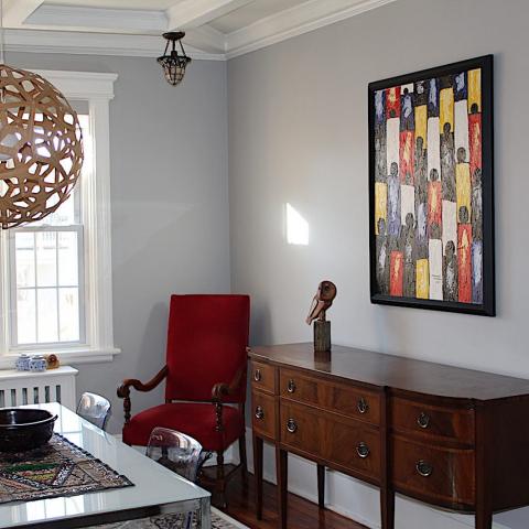 suburban, contemporary, kitchen, garden, 