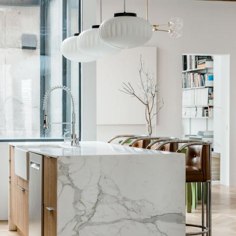 modern, contemporary, fireplace, kitchen, bathroom, garden, staircase, 