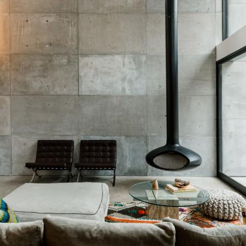 modern, contemporary, fireplace, kitchen, bathroom, garden, staircase, 