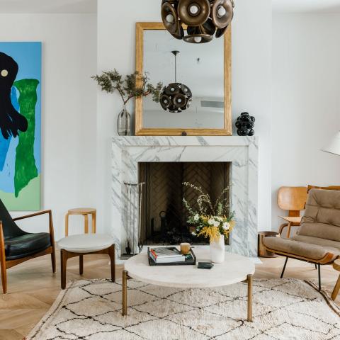 modern, contemporary, fireplace, kitchen, bathroom, garden, staircase, 